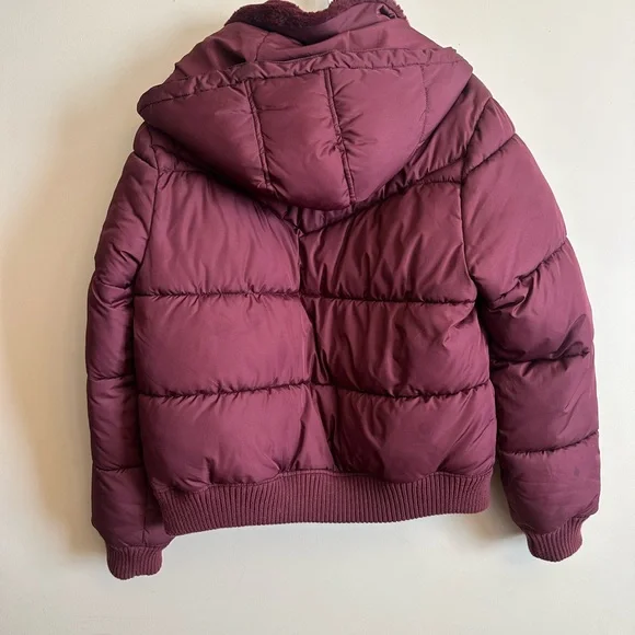 Aéropostale Puffer Jacket – Maroon – Women’s Large - Picture 4 of 6